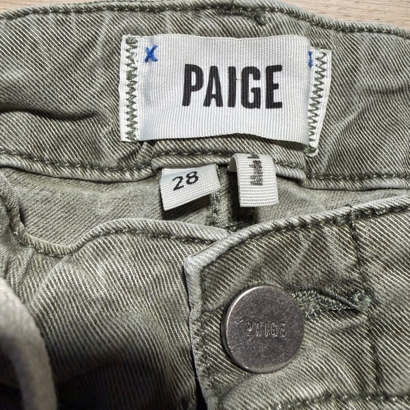 Paige Wide Leg Pants Womens 28 Green Lyocell Drawstring Relaxed Casual Trousers - Picture 5 of 13